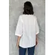 Kadın Nakışlı Keten Bluz